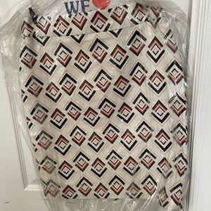 Ann Taylor Geometric Pencil Skirt, 2P